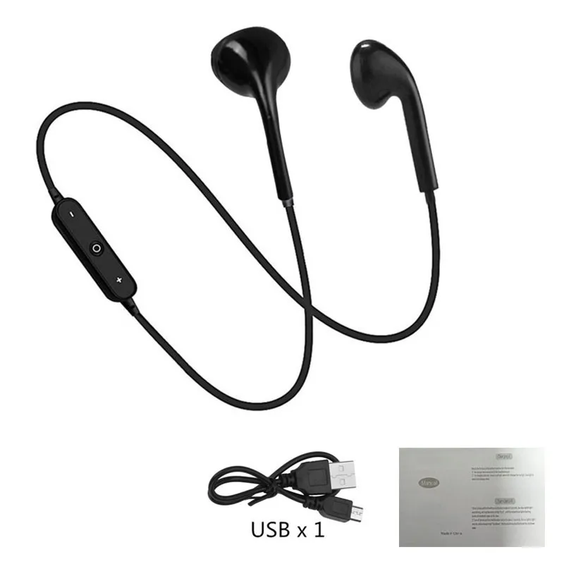 Спортивные Bluetooth наушники S6 беспроводная гарнитура музыкальные с микрофоном для