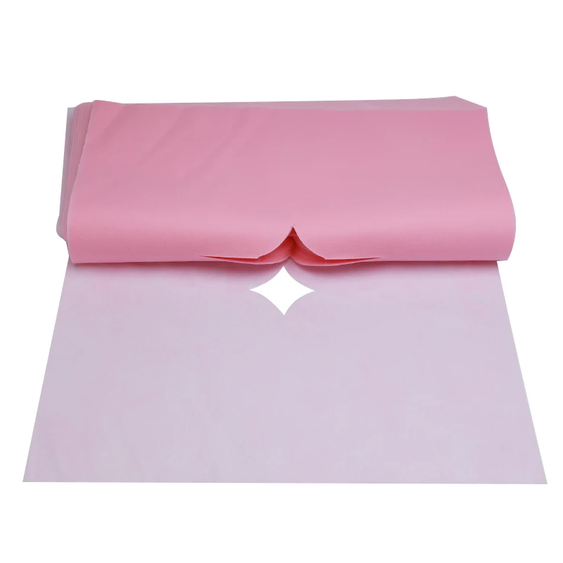 

100pcs/lot Disposable Non-woven Massage Bed Pillow Pads Fabric Face Hole Mat Towel Cover Beauty Massage Salon Supplies