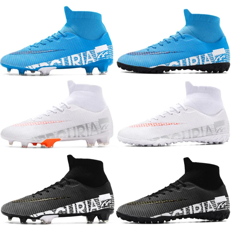 

2021, Мужская футбольная обувь, взрослые, детские, TF/FG, высокие, по щиколотку, футбольные бутсы, спортивная обувь для тренировок, кроссовки