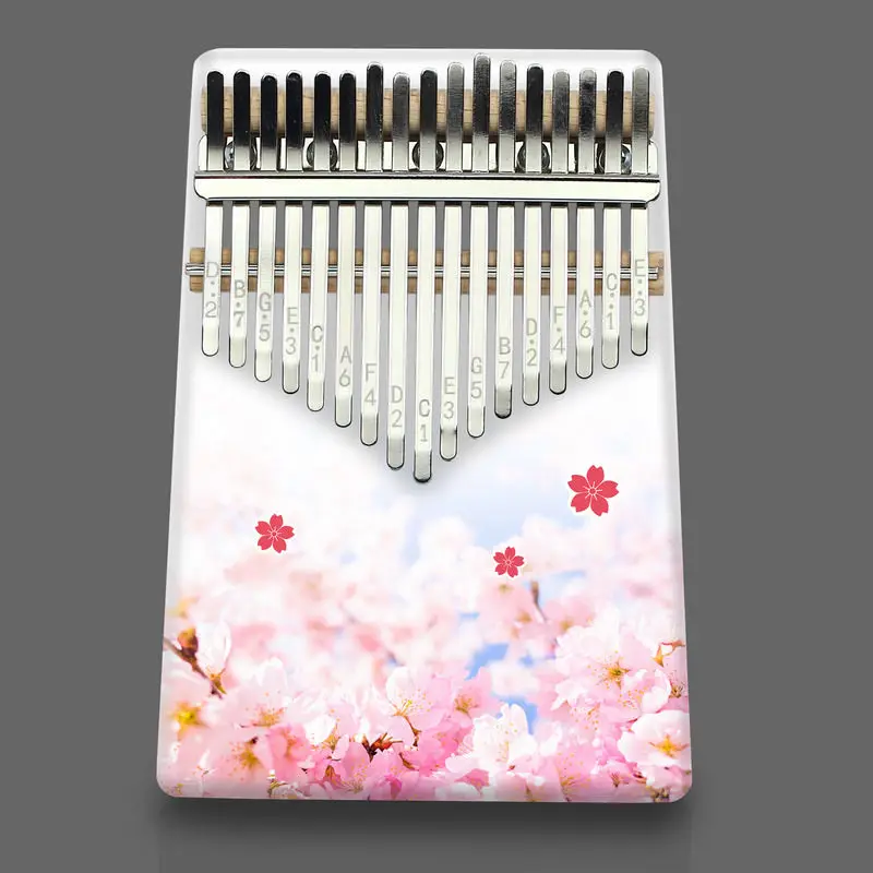 Цвет 17 ключ Kalimba игрушечное пианино палец Портативный музыкальный