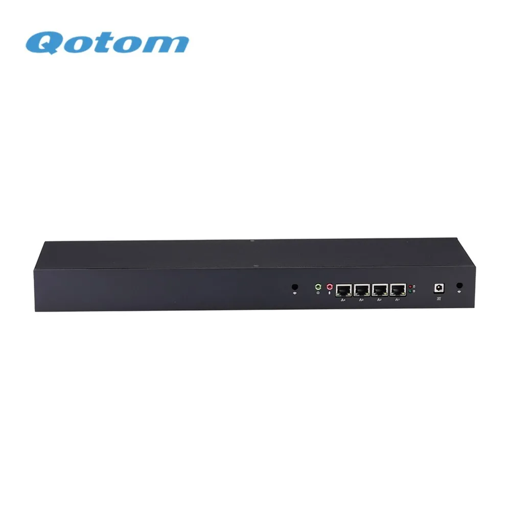 QOTOM 4 LAN Port Micro Appliance Router Firewall Q330G4 Q350G4- Core i3 4005U i5 4200U 1U Case