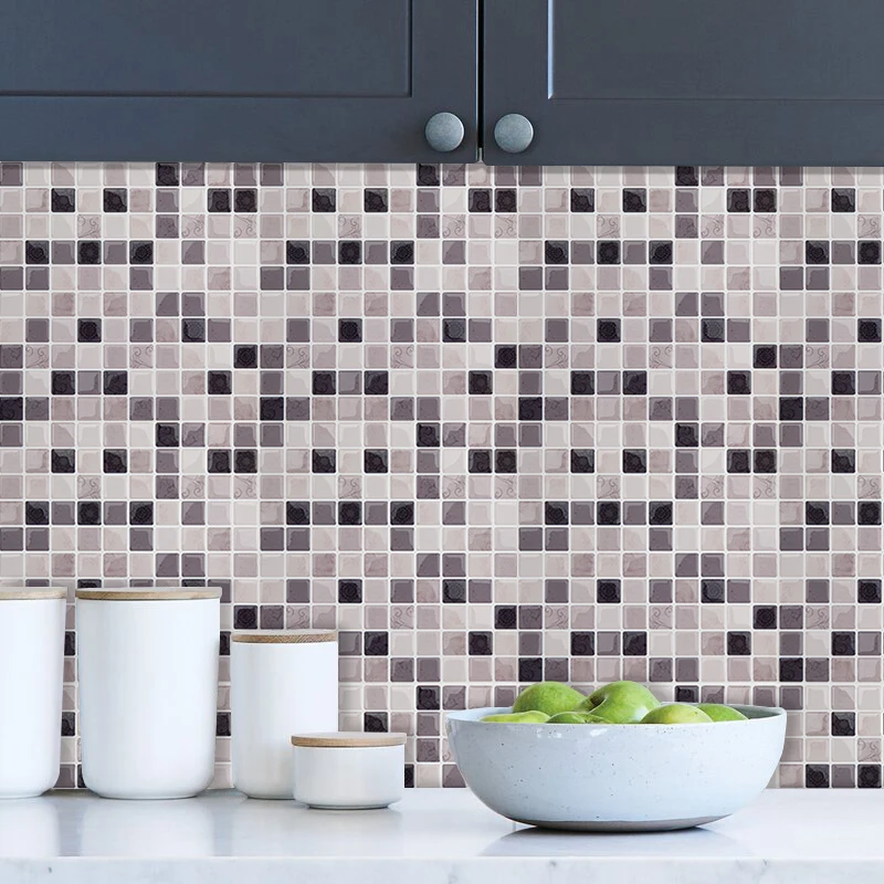 Vivid плитка самоклеящаяся красная водонепроницаемая виниловая 3D пленка и клей