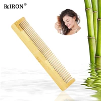riron custom logo anti static hairdressing wooden comb for hair professional salon massage bamboo massager care hairbrush combs