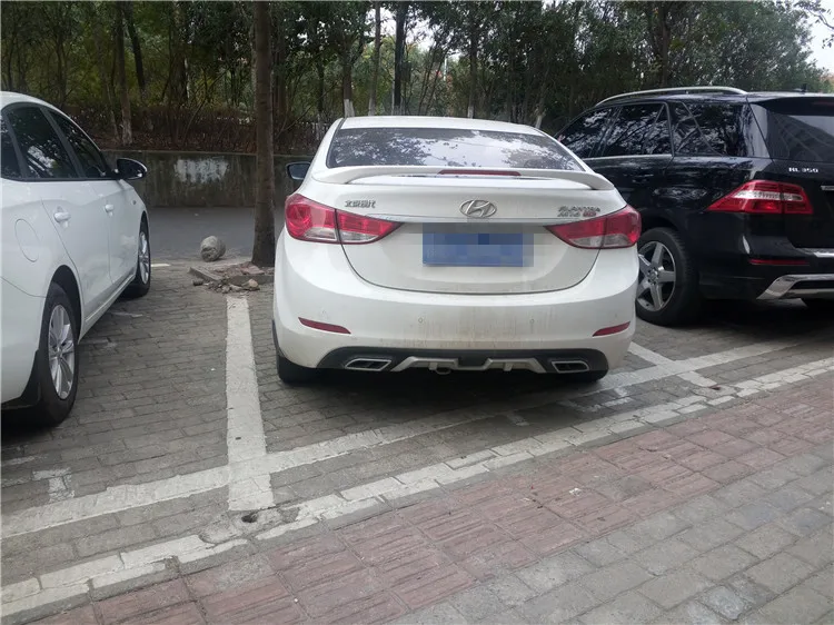 Для Hyundai Elantra задний спойлер ABS бампер диффузор защитные бамперы для 2012 2015 After chrome