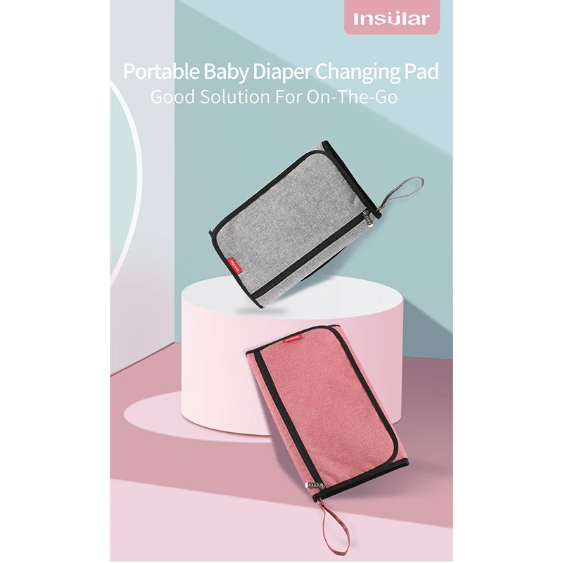 

Insular Waterproof Changing Pad Diaper Travel Cover Hand Folding Bags