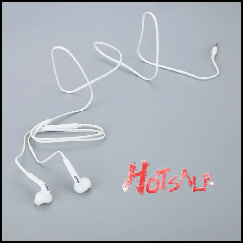 

In-ear Mobile Wired Headphones 3.5mm Sport Earbuds With Bass Phone Earphone Wire Stereo Headset With Mic Music For Samsung S6