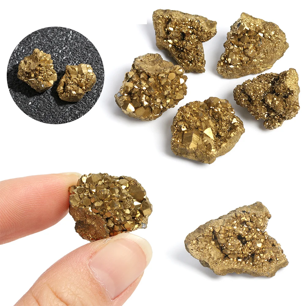 Необработанный драгоценный камень хрустальный кластер титановый жеодовый