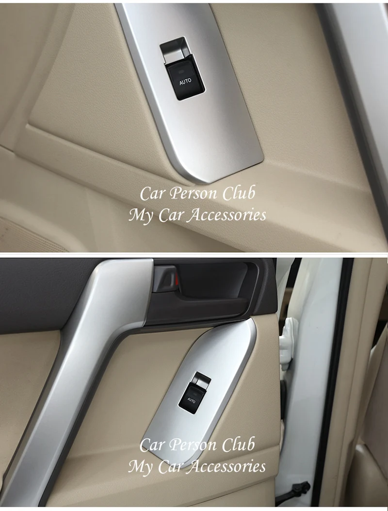 Для Toyota Land Cruiser Prado 150 2010- двери, окна, стекло, подъемный переключатель, крышка, интерьер, подлокотник, панель, отделка, АБС-пластик, автомобильные аксессуары