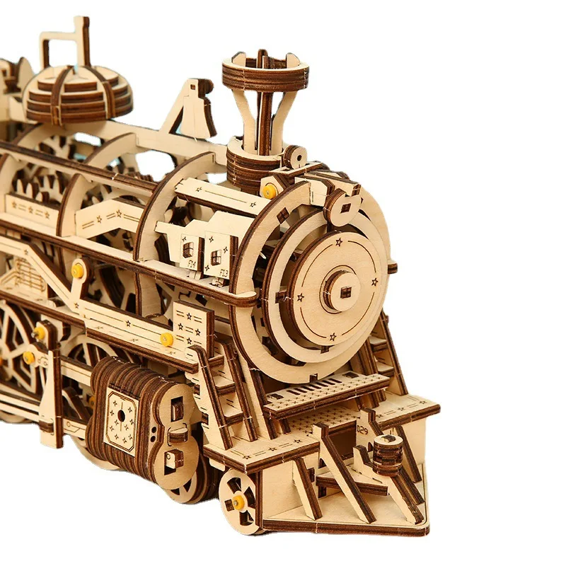

3D Puzzle Diy Creative High Difficulty Train Model 3D Puzzle for Adults Assembly Figure Puzzle Toys Wooden Toys Puzzles