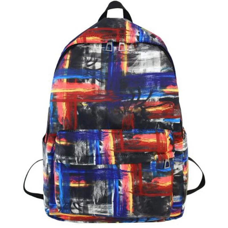 

Женский рюкзак из ткани Оксфорд с принтом граффити, школьный ранец для студентов колледжа, повседневная школьная сумка для девочек