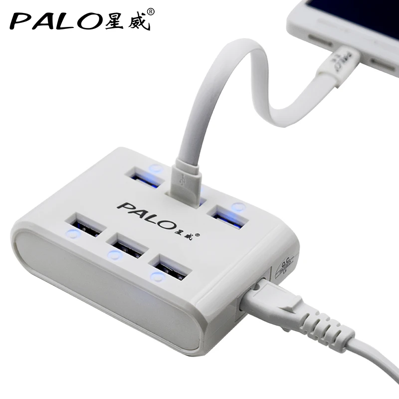 PALO EU US AU UK высокоскоростной 6 портовый Универсальный Micro USB зарядное устройство