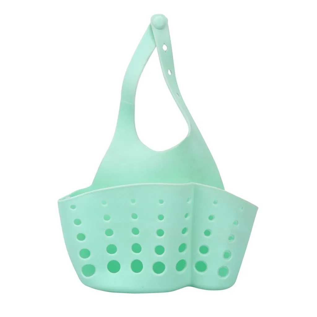 

Sink Shelf Soap Sponge Drain Rack Silicone Storage Basket Bag Faucet Holder Adjustable Bathroom Holder Sink Kitchen Accessorie