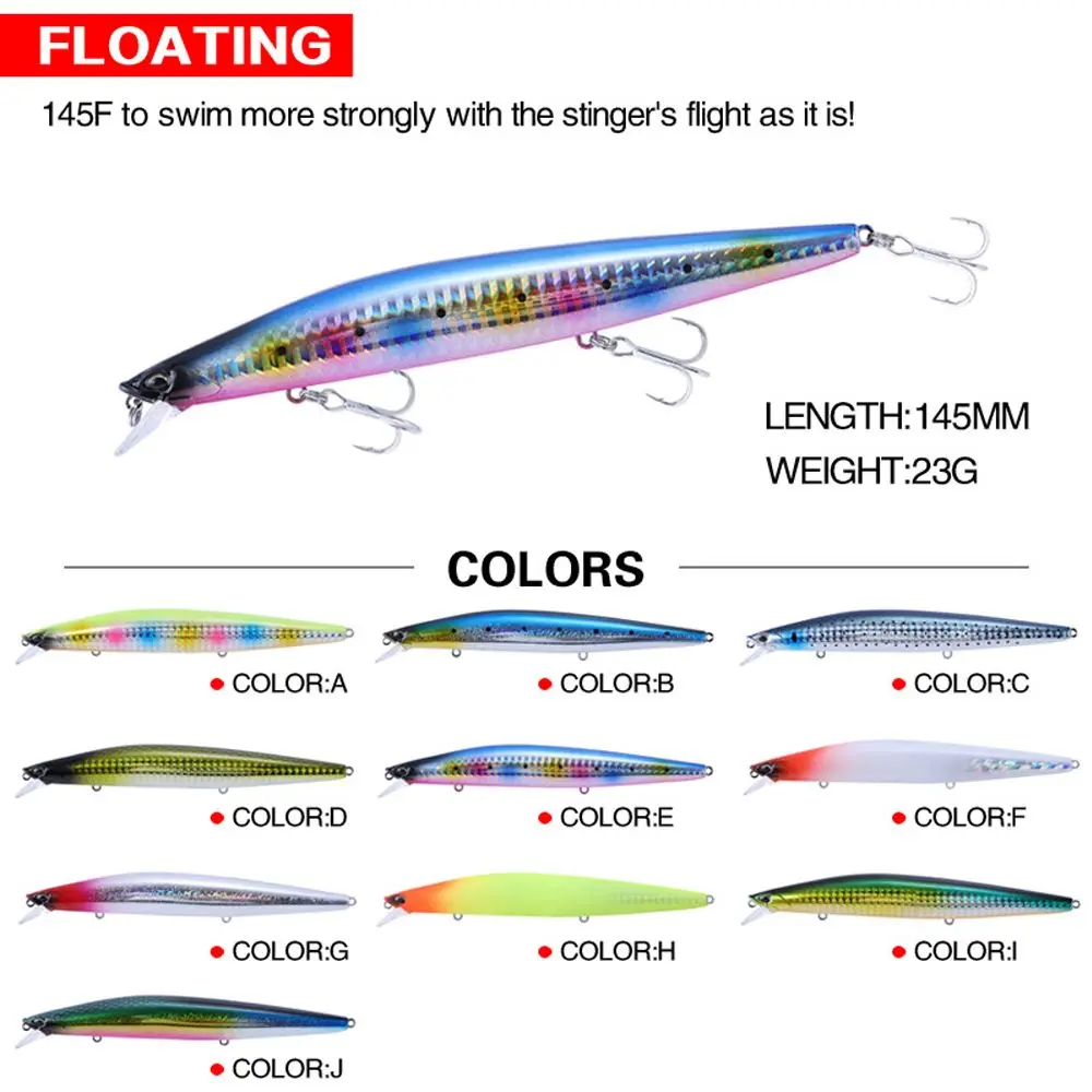 

23g Tungsten Weight Saltwater Sea Fishing Pike Saltwater Fioating Long Casting Hard Baits Fishing Lure Minnow Lure