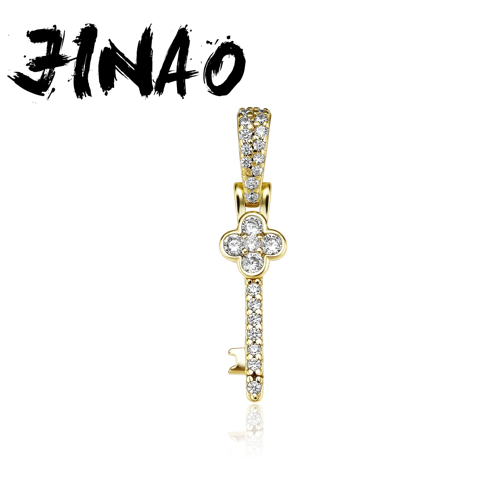 

Кулон JINAO в форме ключа из серебра 2021 пробы с цирконием