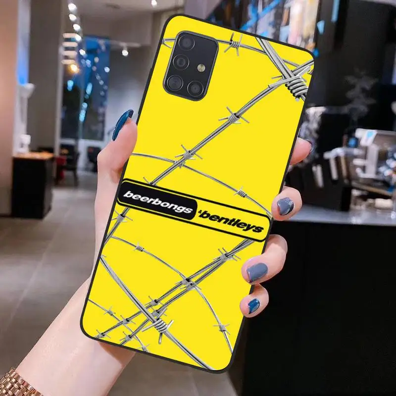 

Post Malone Beerbongs Painted Phone Case for Samsung S20 plus Ultra S6 S7 edge S8 S9 plus S10 5G lite 2020