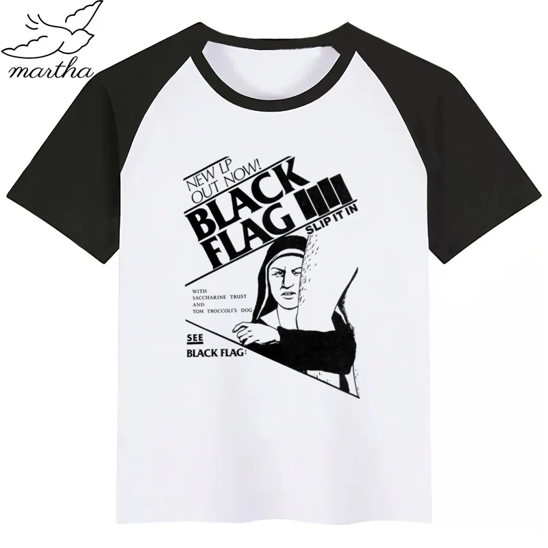 Футболка с принтом черного флага для мальчиков и девочек детская забавная одежда