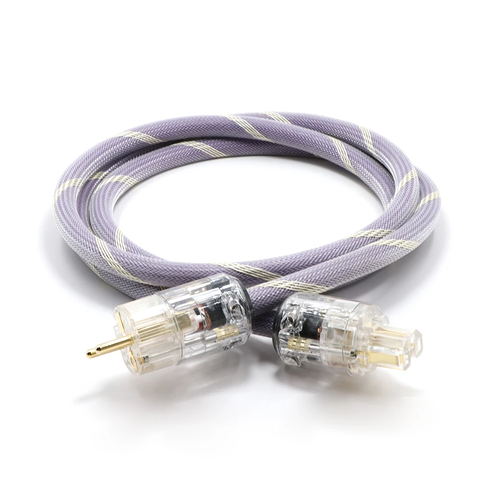 Hi-Fi из бескислородной меди чистый Медь ЕС штепсель сети переменного тока