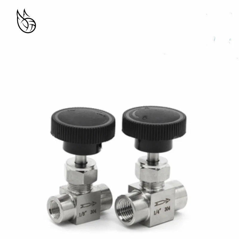 

SS 304 клапан из нержавеющей стали 1/8 "1/4" 3/8 "1/2" BSP равный женский регулятор потока, запорный игольчатый клапан