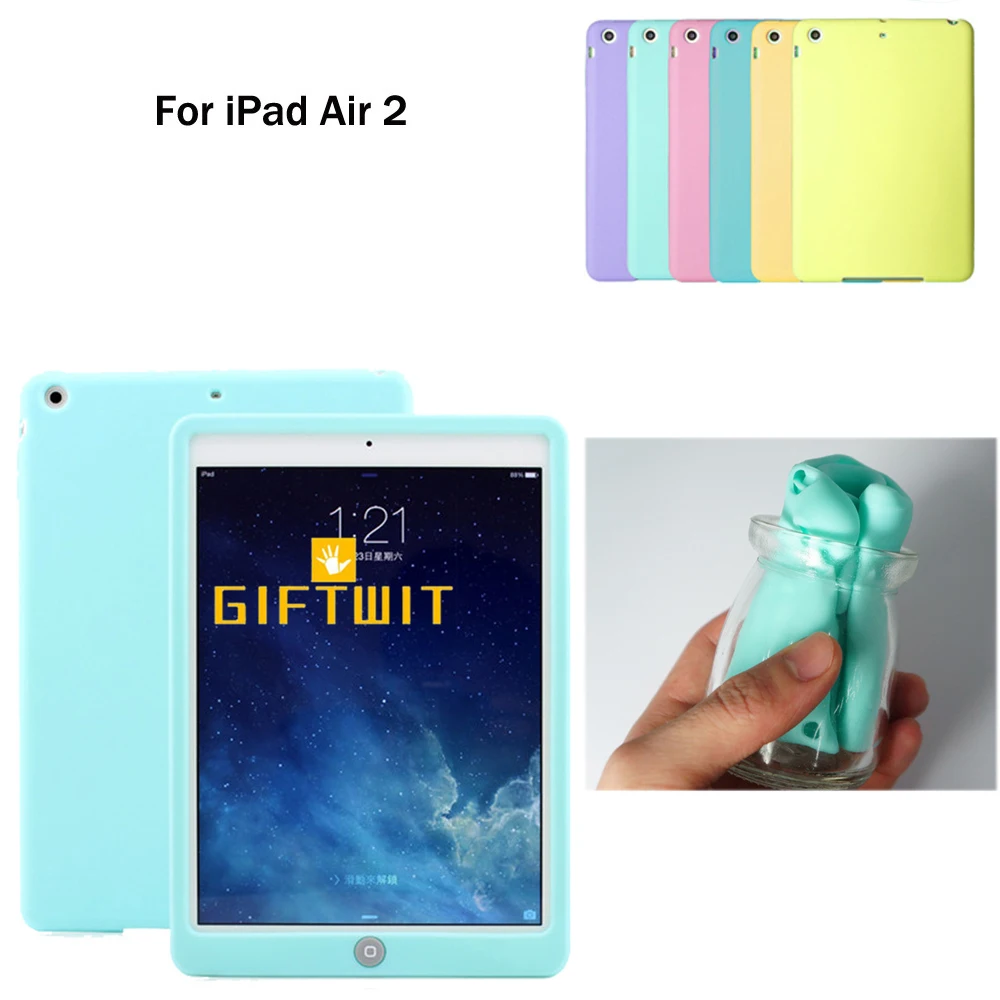 Мягкий силиконовый чехол для iPad Air 2 Funda умный защитный планшета детей|for ipad air 2|for