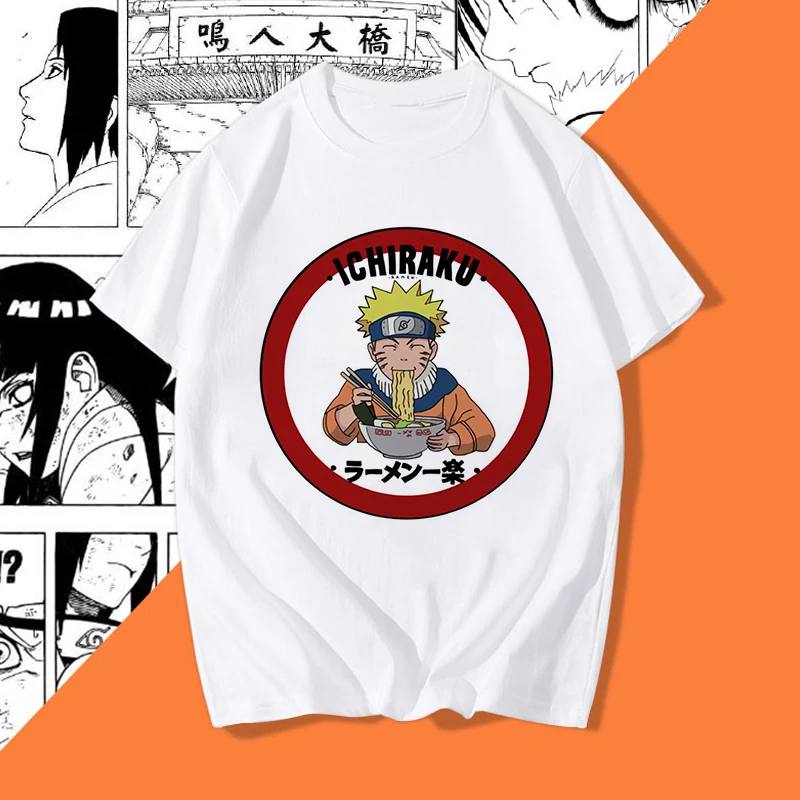 

Naruto Japan Cartoon Hip Hop Casual Female T Shirt Anime Style Graphic Print T-shirt Women Harajuku Aesthetic White Tops Tshirt