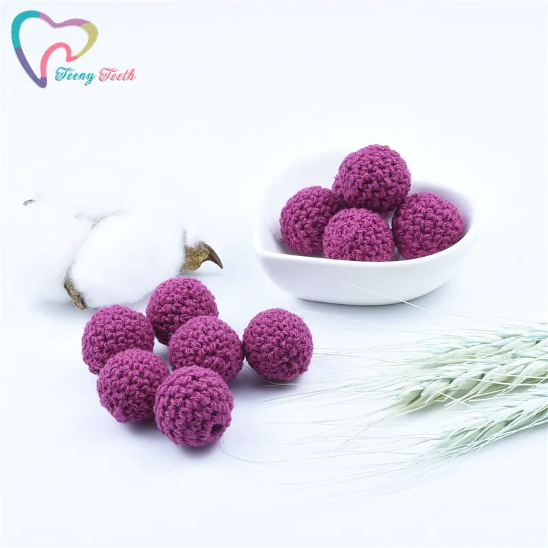 Круглые деревянные бусины для вязания крючком 10 шт. | Украшения и аксессуары