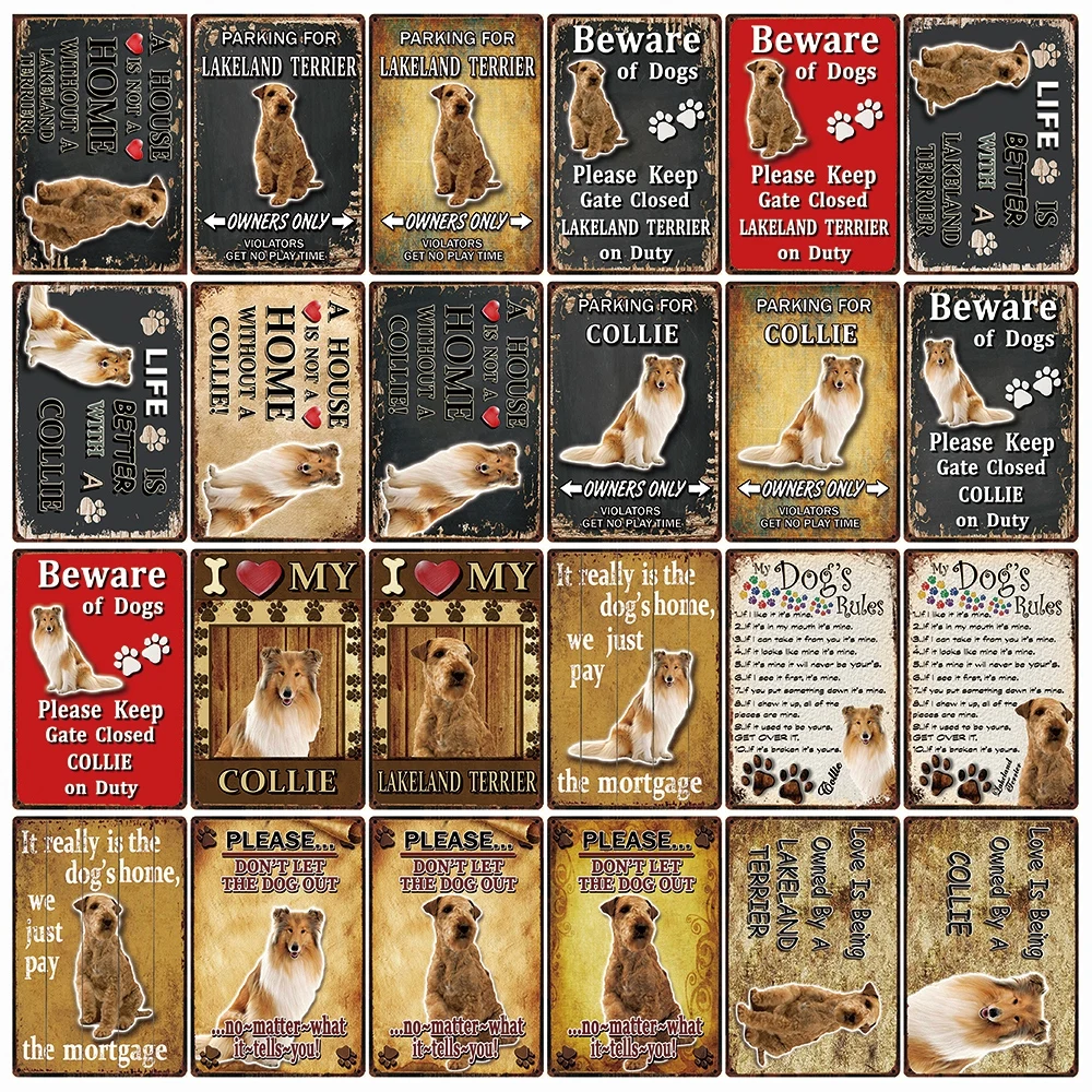 [Kelly66] ПЭТ Предупреждение собака правила лучше Лейкленд терьер колли