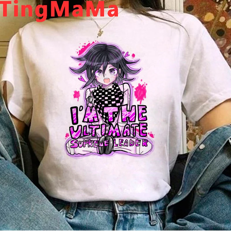 Футболка Ouma Kokichi женская с японским мультяшным рисунком в стиле 90-х | Женская