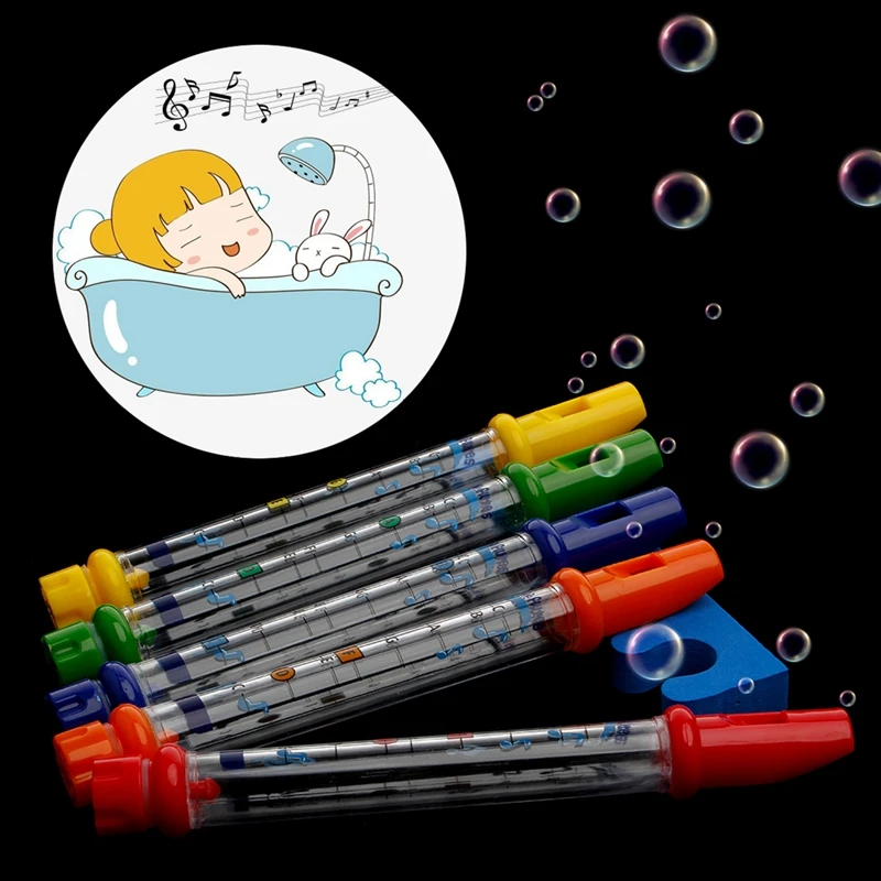 2020 New Set of 5 Water Flutes Music Song Sheets Instruments Kids Fun Children Bath Toy | Игрушки и хобби