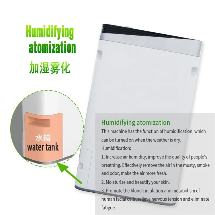 

Factory Portable Control Anion Sterilization Stay Fresh Room Air Purifier