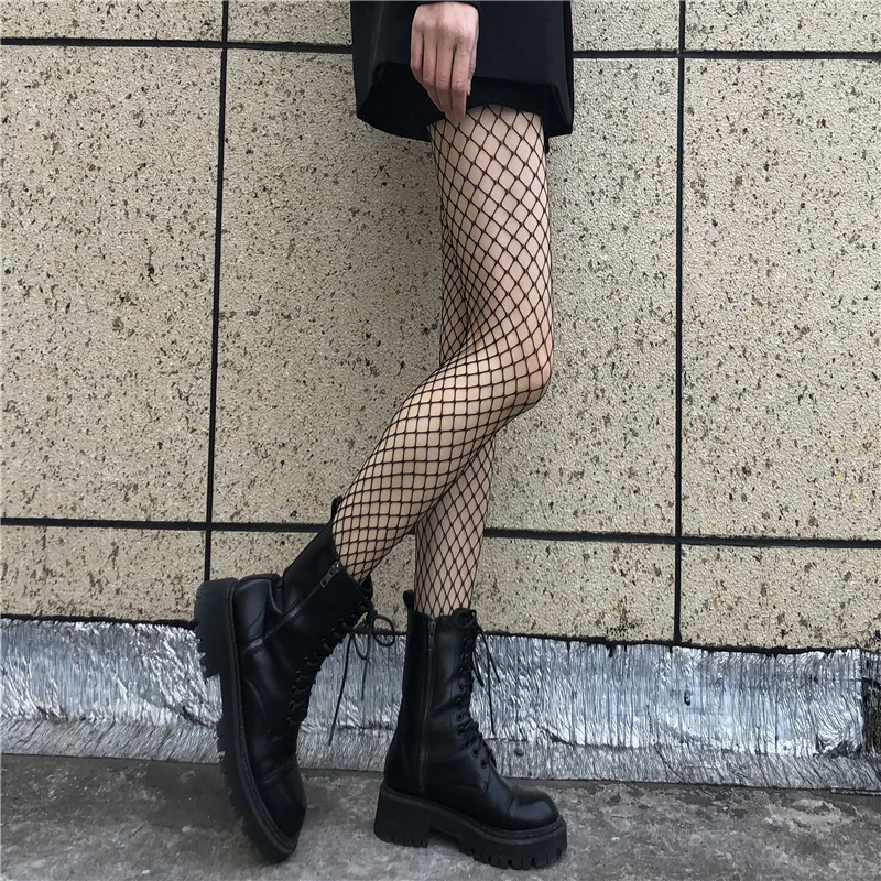 

Party Hollow Out Sexy Pantyhose Female Mesh Black Women Tights Stocking Slim Fishnet Stockings Club Party Hosiery