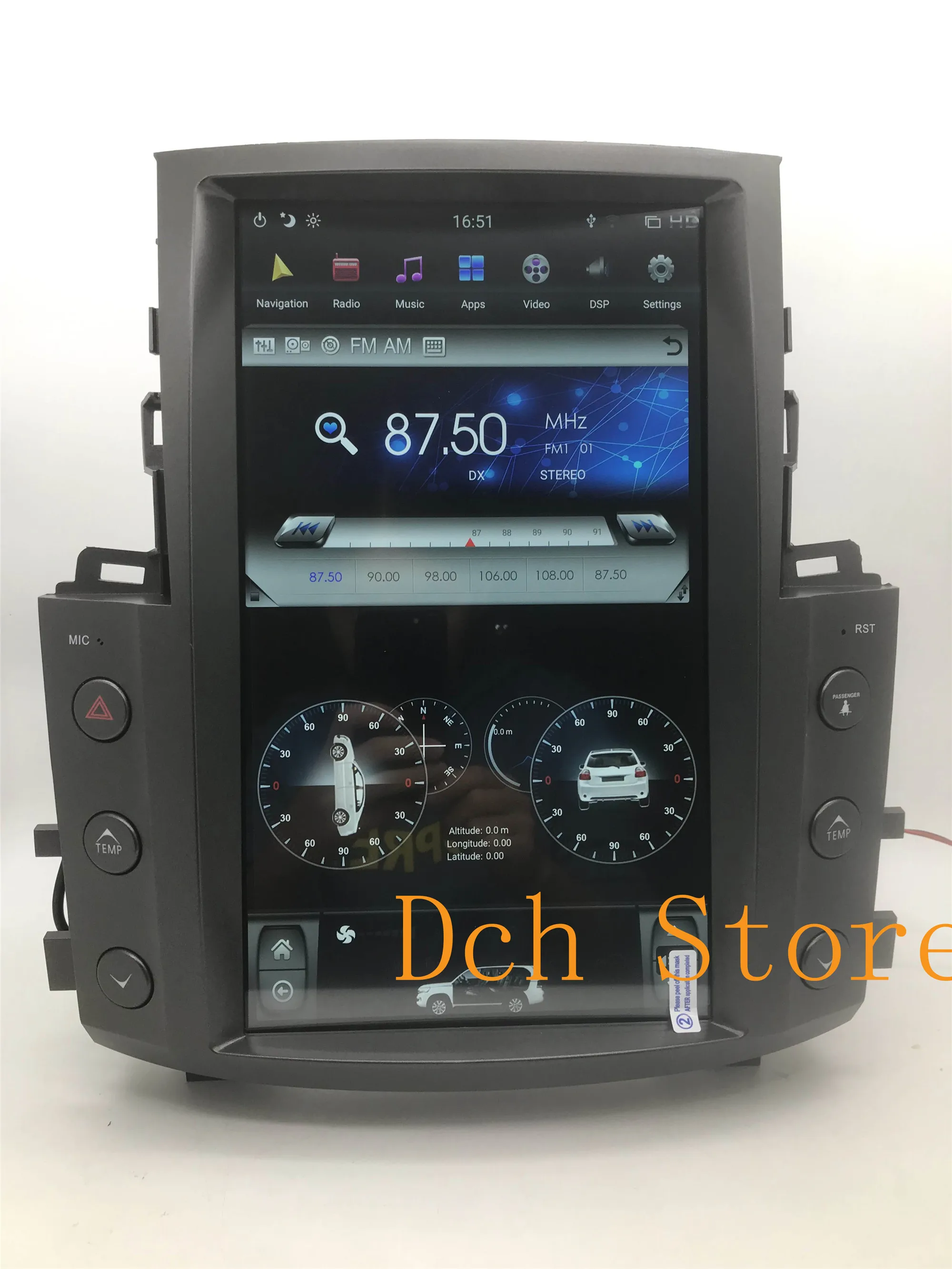 Автомобильный DVD плеер tesla style 13 6 '' вертикальный Android 9 0 GPS навигация радио для