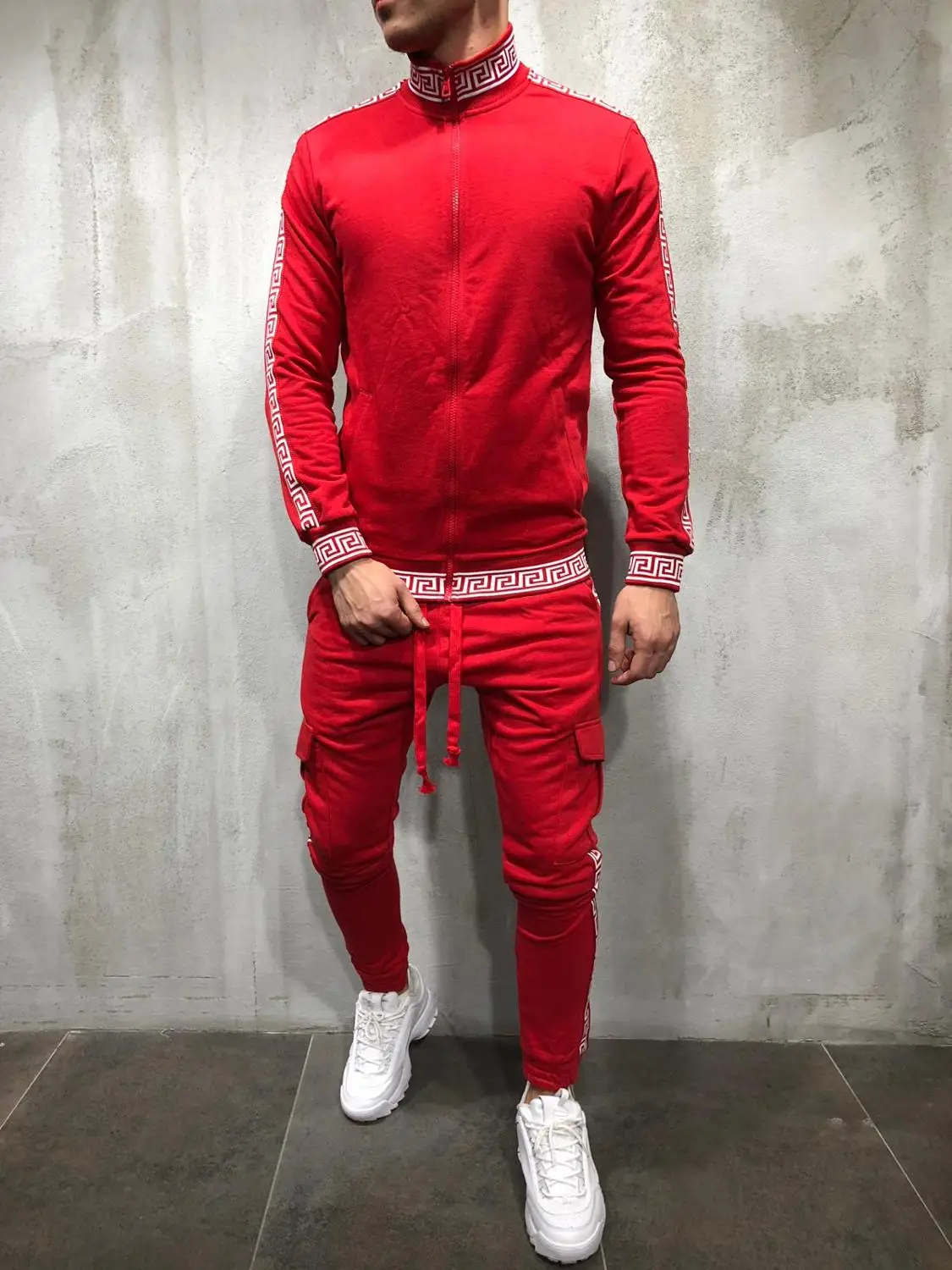 Litthing спортивный костюм на молнии мужской комплект из 2 предметов мужская одежда с