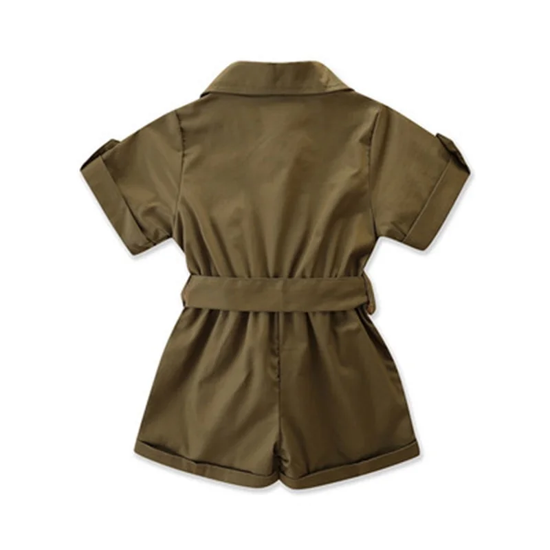 

2021 hot-selling children's clothing 2021 summer fashion girls' overalls ins infant children's solid color toddler girl clothes