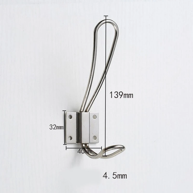 

Metal Wall-mounted Hanger iron Hooks with Screws Organizer For Coat Towel Bag kitchen accessories bathroom Door hook Towel Shelf