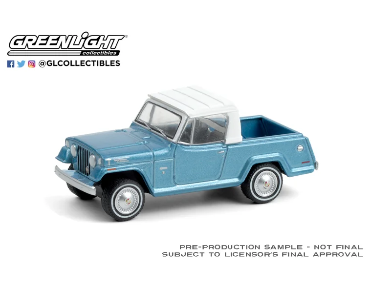 

1:64 GreenLight 1970 jeep Jeepster командировочный пикап коллекция литой под давлением модель автомобиля украшение