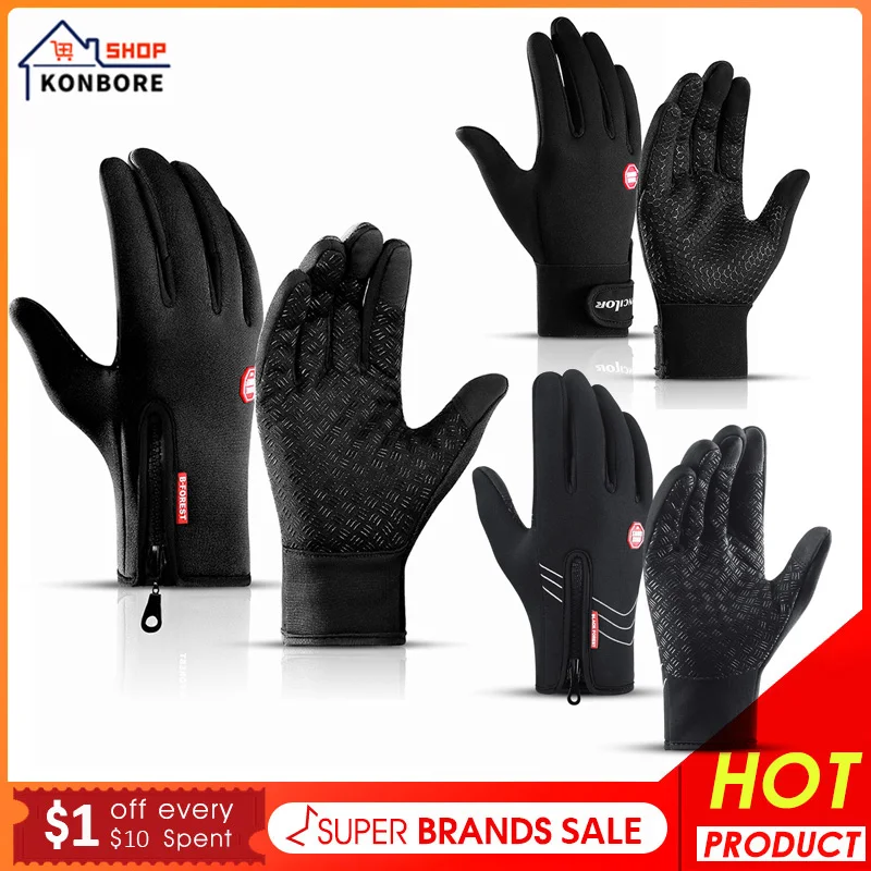 

18 Styles Unisex Touchscreen Winter Thermal Warm Cycling Bicycle Bike Ski Outdoor Camping Hiking Motorcycle Gloves Full Finger