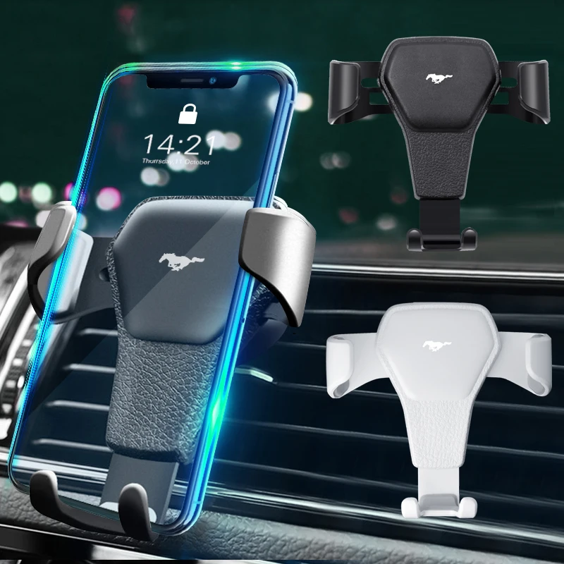 

Car Holder Phone Air Vent Clip Mount Mobile Cell Stand Smartphone GPS Support For Ford Mustang Universal Big Size Mustang Shelby