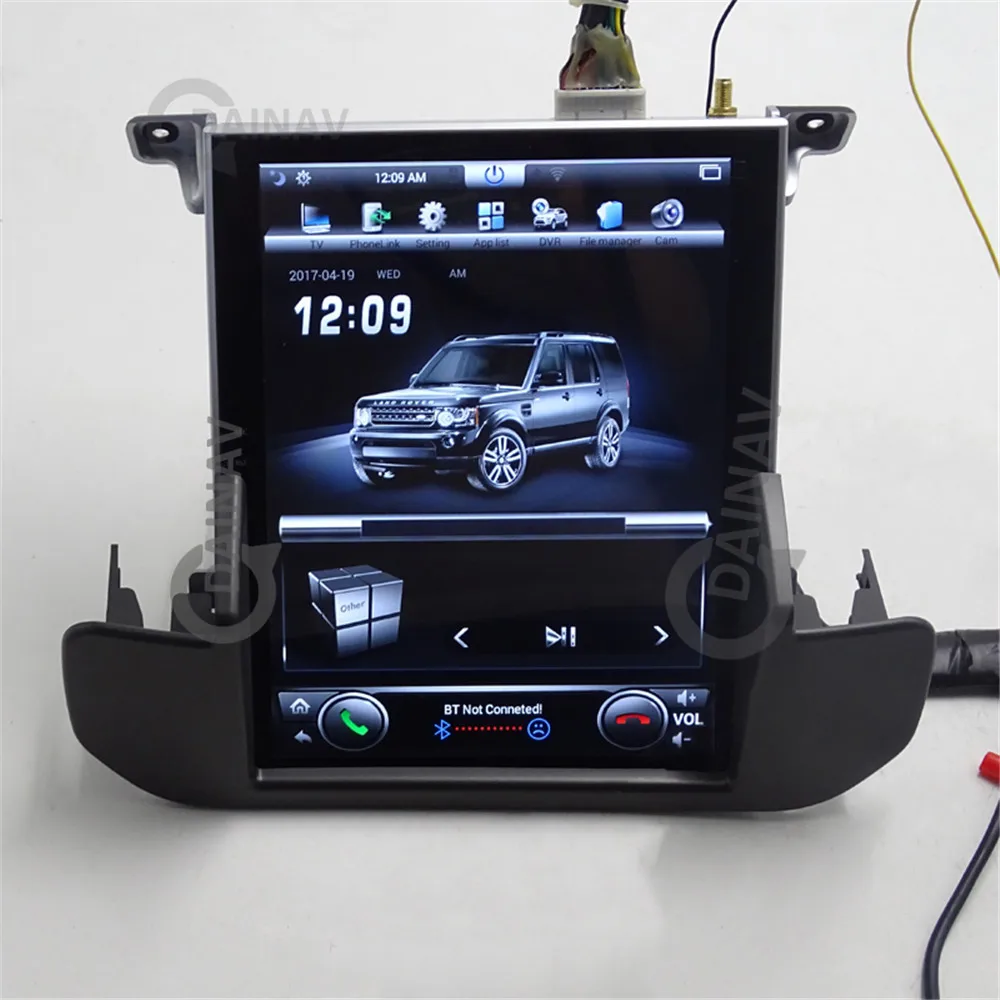 Вертикальный Автомобильный мультимедийный видеоплеер tesla Android для Land Rover Discovery 4 LR4