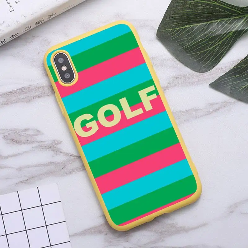 

Famous singer Golf Blue Flame art Phone Case Candy Color for iPhone 6 7 8 11 12 s mini pro X XS XR MAX Plus