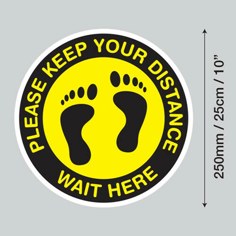 5/10 шт. 250 мм наклейка с логотипом заземления сохраняйте дистанцию изображением