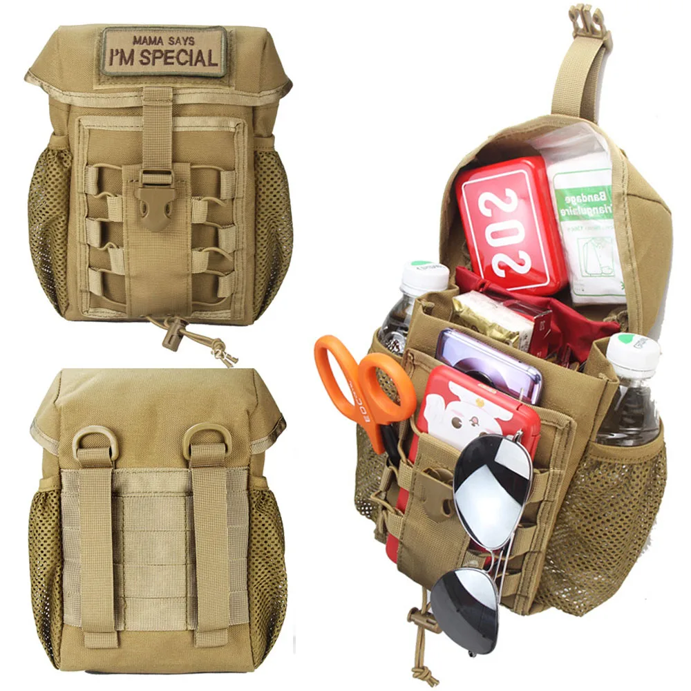 

Tactical Molle Pouch Belt Waist Pack EDC Medical Bag Military Waist Pack Hunting Accessories Pouch Travel Camping Bags Pocket