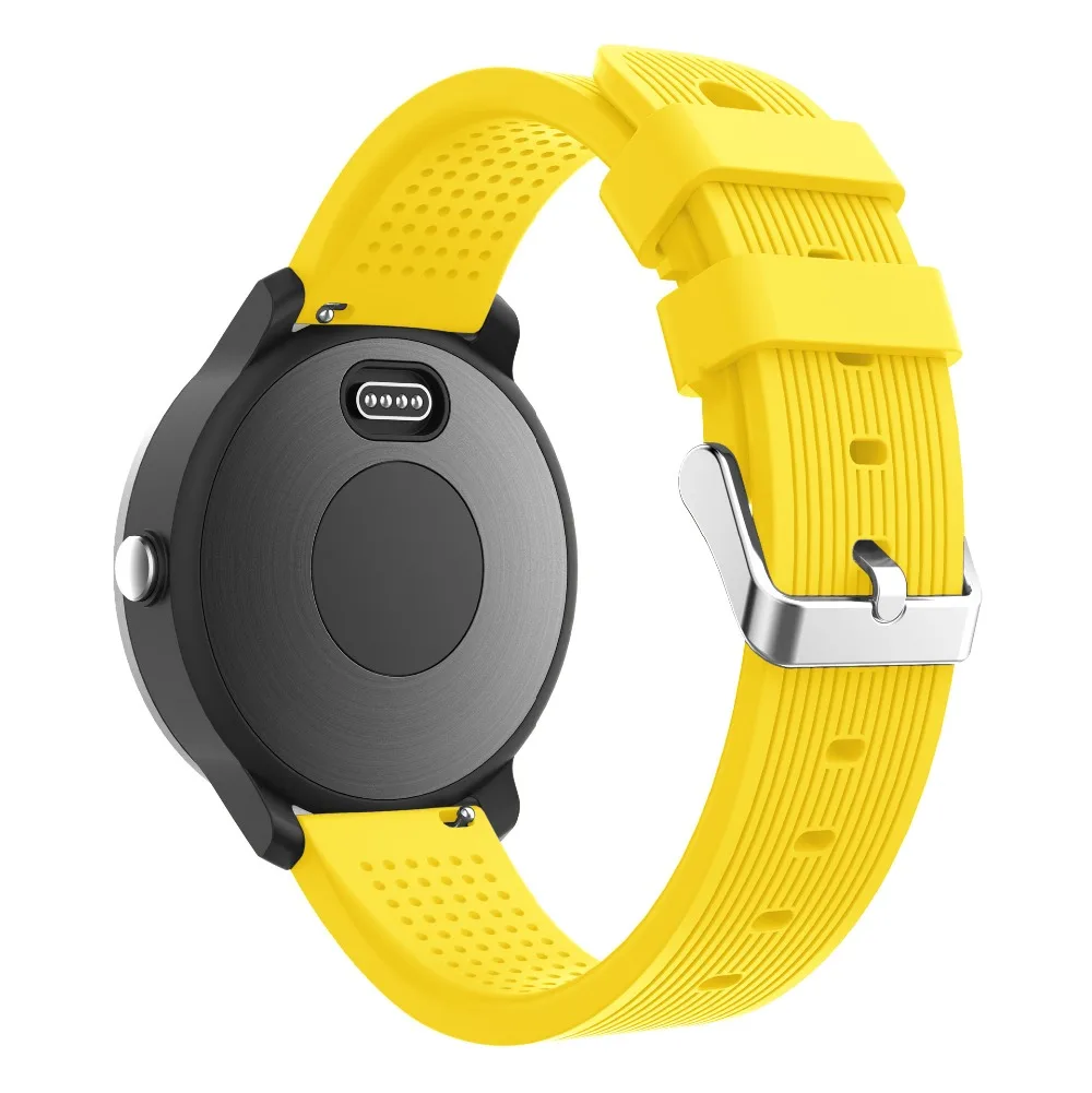Силиконовый ремешок для часов samsung Galaxy Active 42 Band 20 мм s2 Amazfit Bip Youth/gear Sport/Garmin vivoactive 3