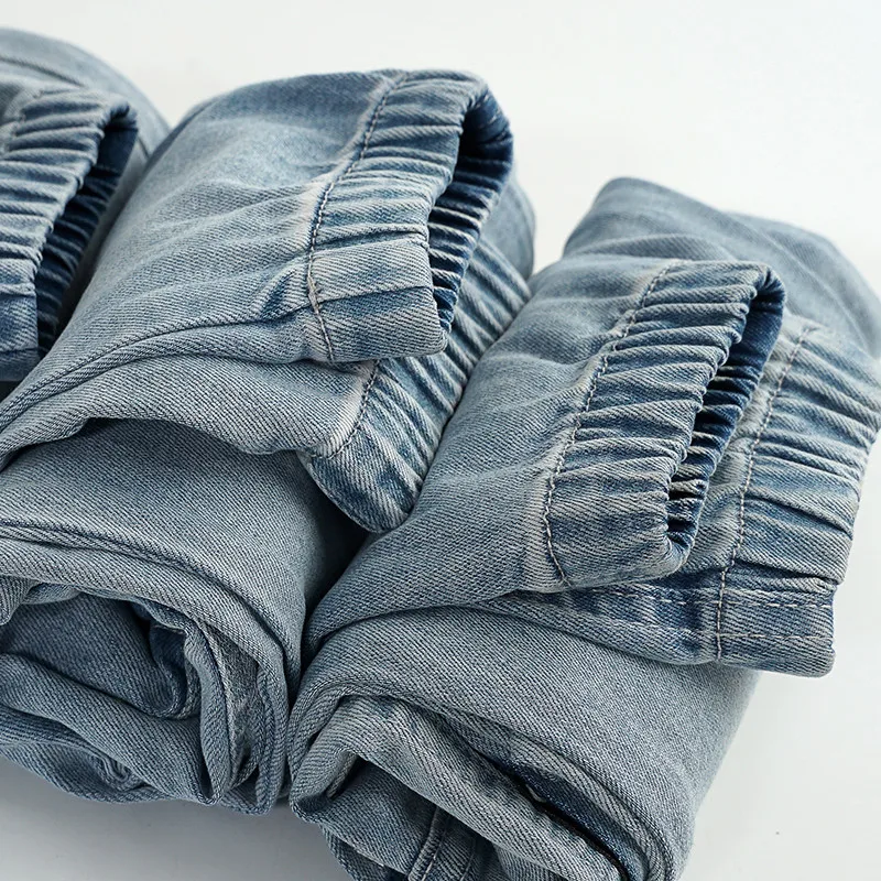 

Spring New Kids Denim pants Korean Fashion casual Cotton Jeans For 5-10t Kids High Quality Versatile Trousers dropshipping