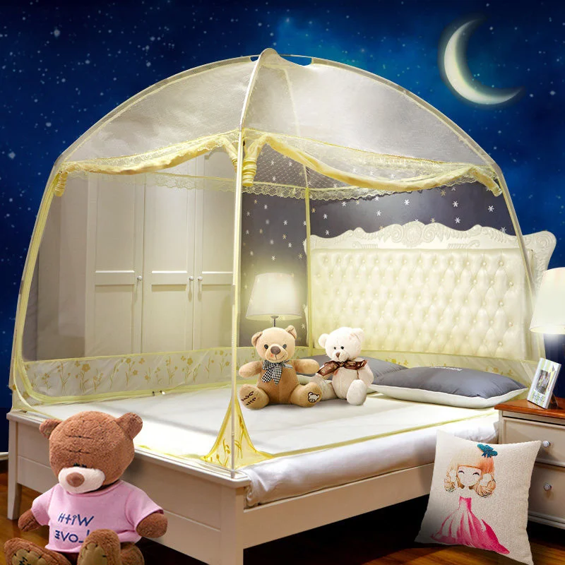 

Tent Bed Cama Dossel Girl Room Decor Nordic Baby Baldachin Dekoration Yurt Canopy Klamboe Mosquitera Moustiquaire Mosquito Net