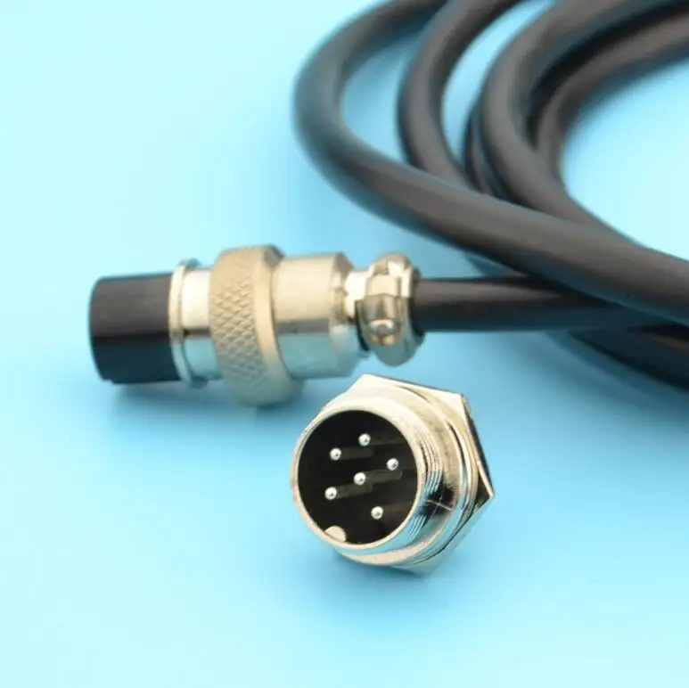 Авиационный соединитель GX16 2P 3P 4P 5P 6P 16 мм с кабелем длиной 1 5 м|connector 16mm|connector with