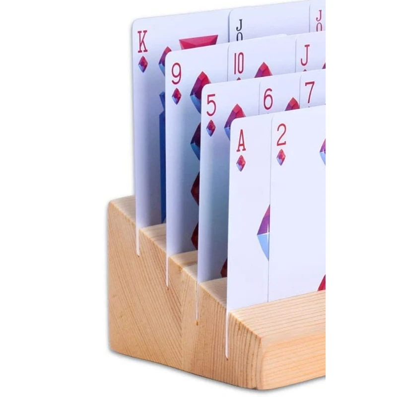 Деревянный держатель игральных карт покер стеллаж для выставки товаров лотки