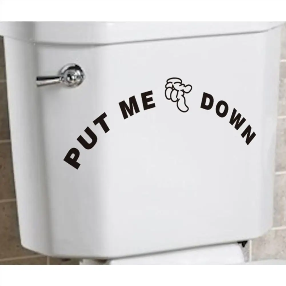 AsyPets Положите меня вниз сиденье для унитаза ванная комната дома декоративные