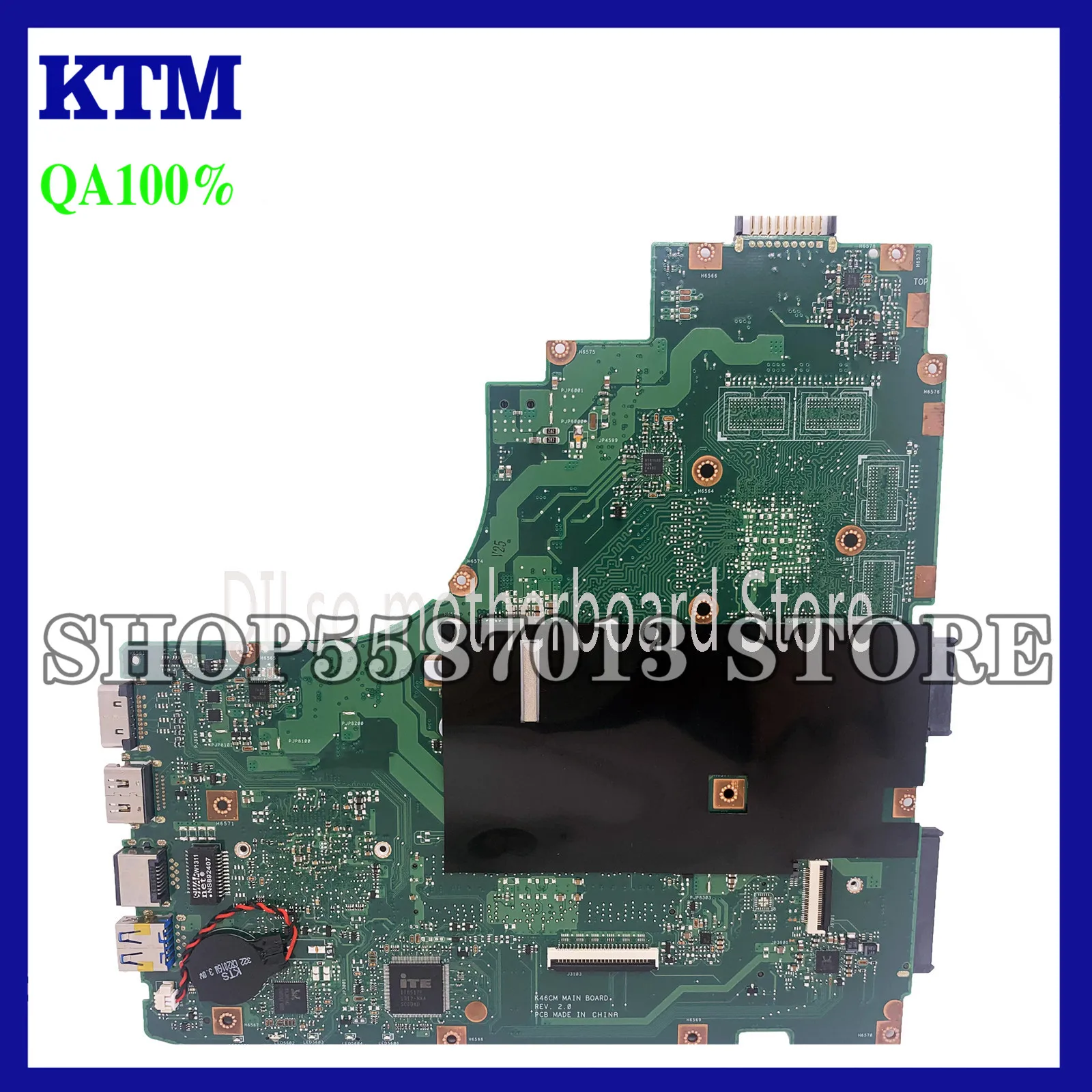 

For ASUS K46CM K46CB A46C K46C K46CA Laptop Motherboard I7-3517U CPU Test Motherboard Original 100%