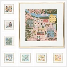 Карта Саванна Джорджия Копенгагена, иллюстрация, плакат, карта долины Напы, холст, живопись, детская Настенная картина, домашний декор для гостиной