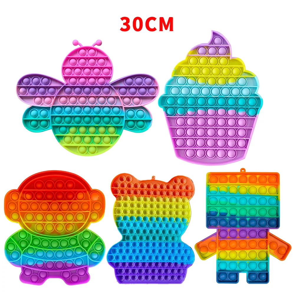 

2021 New 50/40/30cm Super Big Size Push Bubble Toys Autism Needs Squishy Stress Reliever Toys Adult Kid Funny Anti-stress Fidget